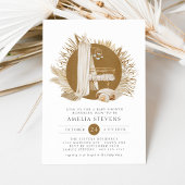 Boho Florals Baby shower Invitation