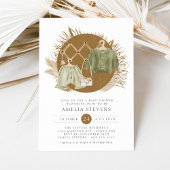 Boho Florals Baby shower Invitation