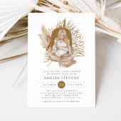 Boho Florals Baby shower Invitation