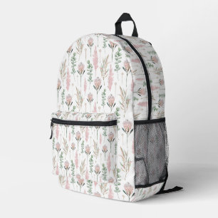 Boho Florals Bedrukte Rugzak