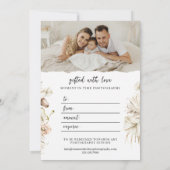 Boho Florals | Boogfoto | Fotografie cadeau Kaart (Achterkant)