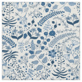 Boho Florals Classic Blues and White Stof (Swatch)