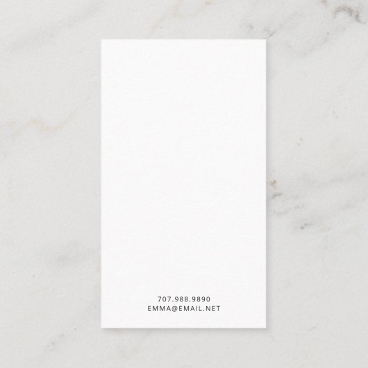 Boho Florals Élevant Bijoux Cartes d'affichage (Dos)