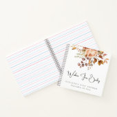 Boho Florals Souhaite Un Livre D'Invité Baby showe (Intérieur)