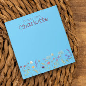 Boho Flore margueuse aquarelle turguoise Bloc-note