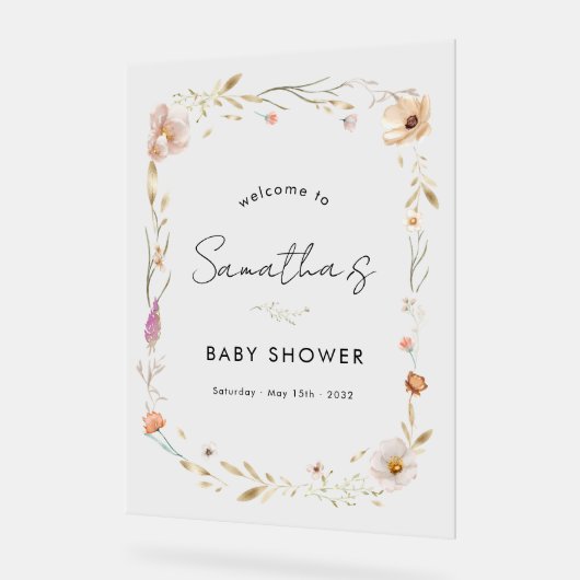 Boho Flower Baby Shower (Angle)