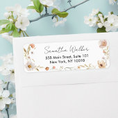 Boho Flower Baby Shower Etiket