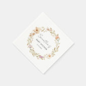 Boho Flower Baby Shower Servet (Hoek)