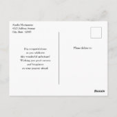 Boho Flower Bouquet en Dreamcatcher Afstuderen Briefkaart (Achterkant)