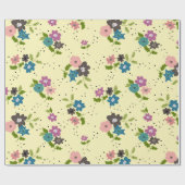 Boho Flower Clusters inpakpapier (Vlak)