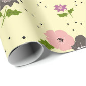 Boho Flower Clusters inpakpapier (Rol Hoek)