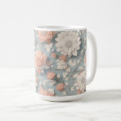 Boho Flower Design 15 oz Mug classique (Devant droit)