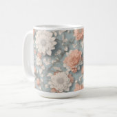 Boho Flower Design 15 oz Mug classique (Devant gauche)