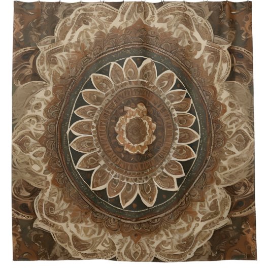 Boho Flower Douche rideau Style 2 (Devant)