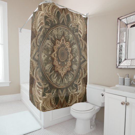 Boho Flower Douche rideau Style 3 (En situation)