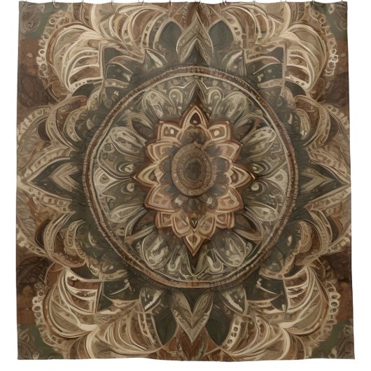 Boho Flower Douche rideau Style 3 (Devant)