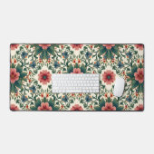 Boho Flower Magic - dans les tons vert et rose (Clavier et souris)