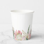 Boho Flower Paper Cup Papieren Bekers (Rechts)