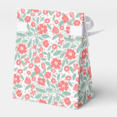 Boho Flower Pattern Vrijgezellenfeest Favor Box Bedankdoosjes (Achterkant)