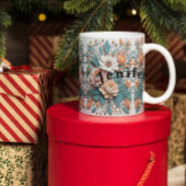 Boho Flowers 3D Mode Café Mug