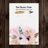 Boho Flowers Arrow die DisplayCard oorten Visitekaartje