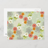Boho Flowers Briefkaart (Voorkant / Achterkant)