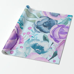 Boho Flowers Pattern Cadeaupapier