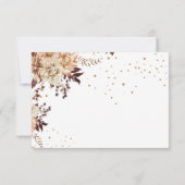 Boho Flowers tombe carte de remerciements de douch (Dos)