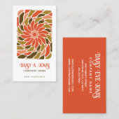 Boho Flowers Visitekaartje (Voorkant / Achterkant)