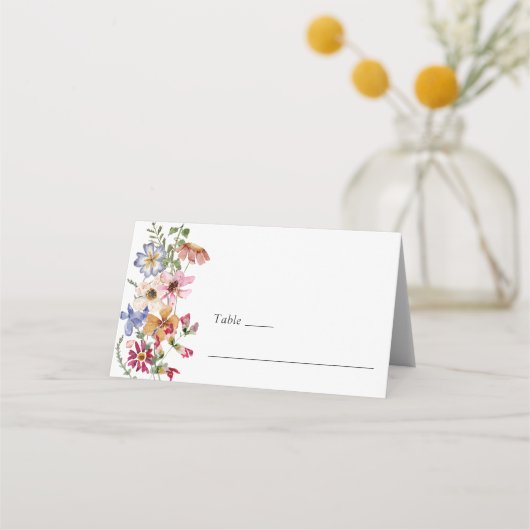 Boho Folded Place Card (Voorkant)