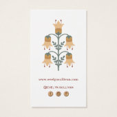 boho folk art fleurs paquet insérer (Dos)