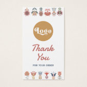 boho folk art fleurs paquet insérer (Devant)