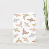 Boho Folk Art Vogelpatroon Blank Bedankkaart (Voorkant)