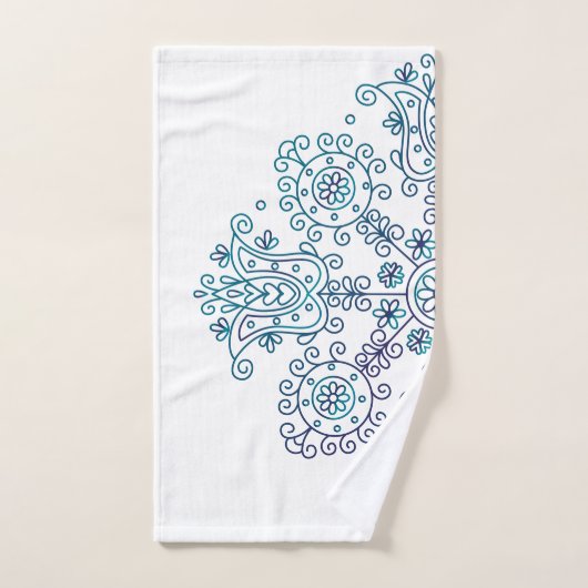 Boho Folk Motif (Serviette à main)