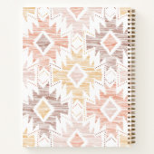 Boho Folk Textiel Patroon Notitieboek (Achterkant)