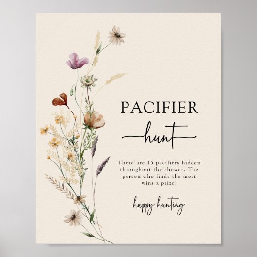 Boho fopspeen Hunter Poster (Voorkant)