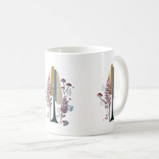 Boho Forest Abstract Brush Stroke Classic Mug (Devant droit)