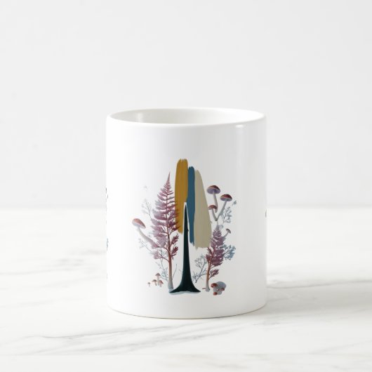 Boho Forest Abstract Brush Stroke Classic Mug (Centre)