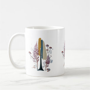 Boho Forest Abstract Penseelstreek Klassieke Mok