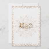 Boho Forest Animal Baby shower Uitnodiging (Achterkant)