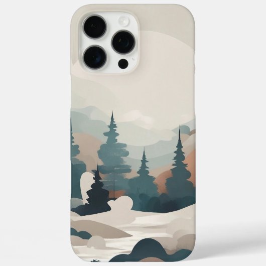 Boho Forest Landschap Kunstwerk Case-Mate iPhone Case (Achterkant)