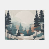 Boho Forest Landschap Kunstwerk Deurmat (Voorkant)