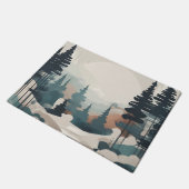 Boho Forest Landschap Kunstwerk Deurmat (Schuin)