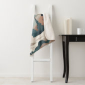 Boho Forest Landschap Kunstwerk Sherpa Deken (In situ)