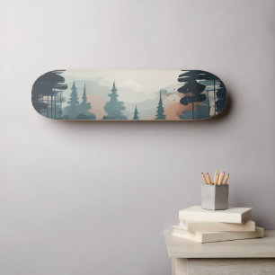 Boho Forest Landschap Kunstwerk Skateboard