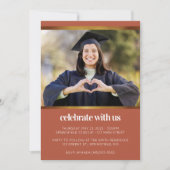 Boho Foto Afstuderen Kaart (Voorkant)