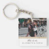 Boho Foto Best Friends Forever Sleutelhangers (Voorkant)