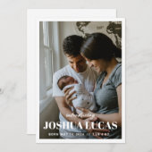 Boho Foto Bruiloft Save the Date Kaart (Voorkant / Achterkant)