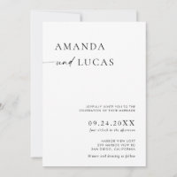 Boho foto bruiloft uitnodigen | Duits minimalistis