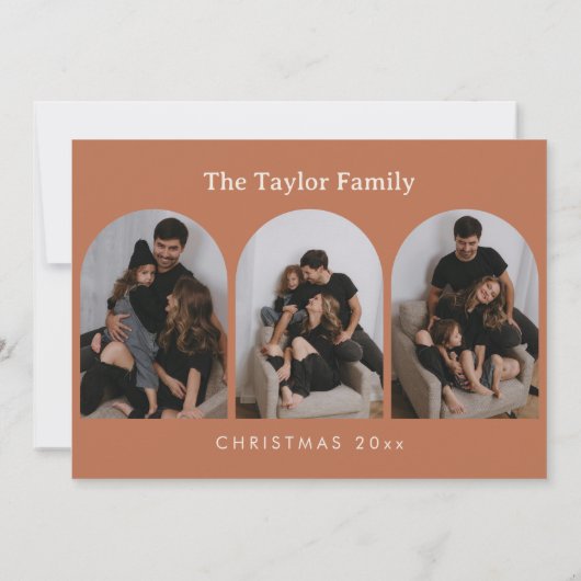 Boho Foto Kerst Kaart (Achterkant)